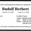 Herbert Rudolf 1927-1992 Todesanzeige